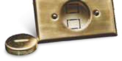 KBA-065 Toma de piso para computo - teléfono de bronce